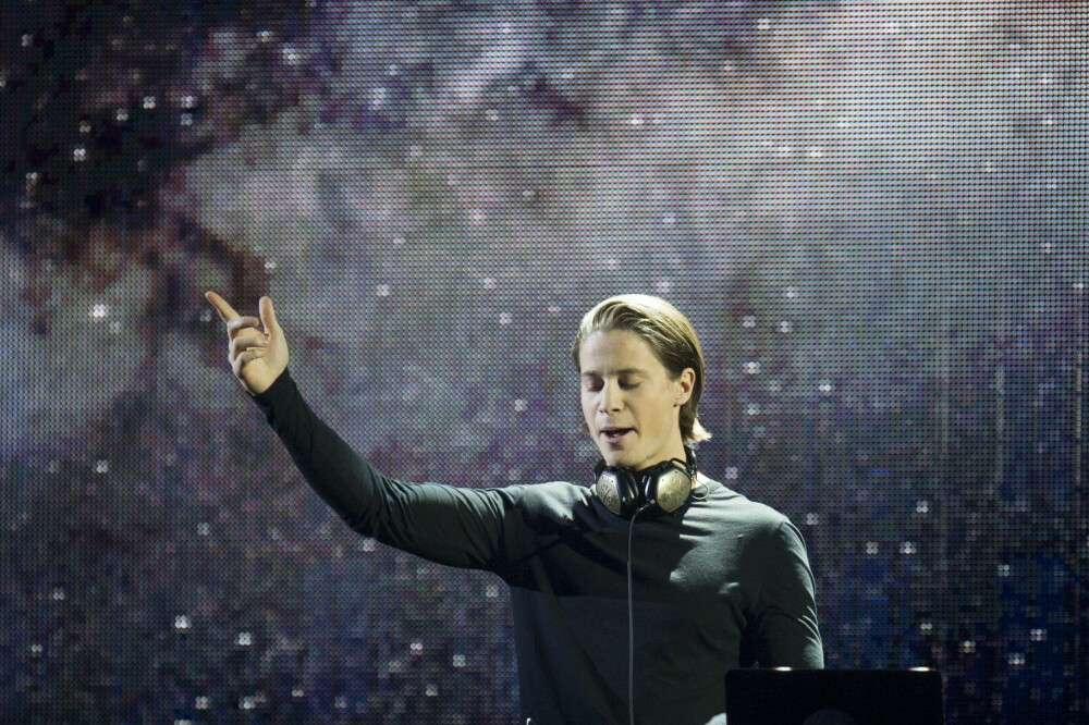 Fornebu 20151211. Nobels fredspris 2015. Artist Kyrre Gørvell-Dahll, også kjent som Kygo, opptrer under Nobelkonserten 2015 i Telenor Arena på Fornebu fredag kveld.