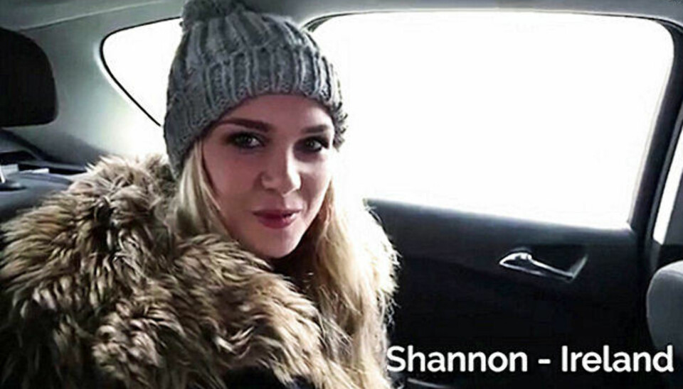 DEN IRSKE DOBBELTGJENGEREN: Shannon Lonergan på vei til å møte Sara fra Sverige.