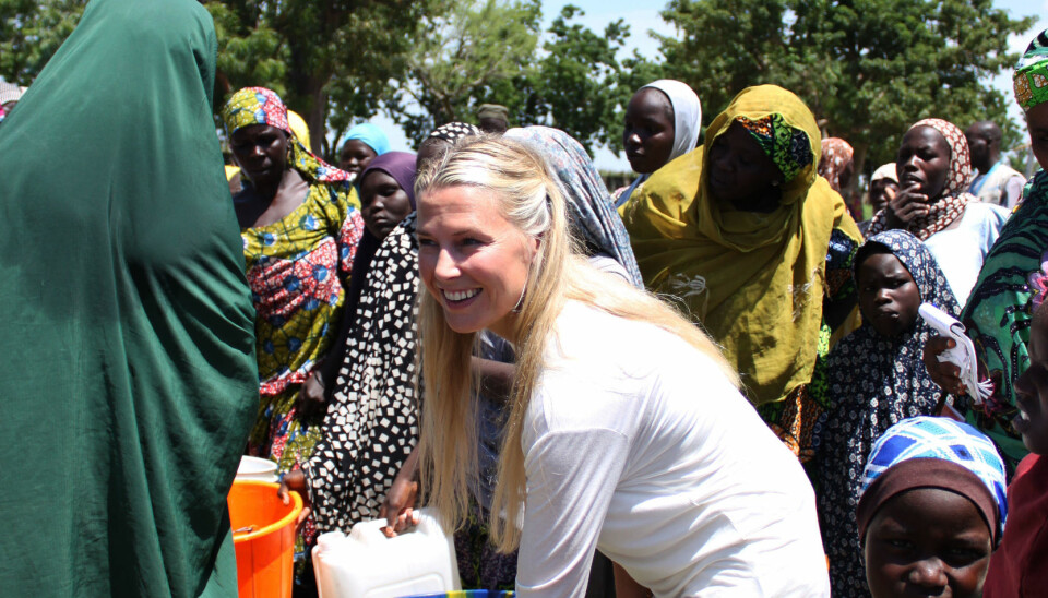 VIBEKE KLEMETSEN er UNICEF-fadder og har vært med organisasjonen til Nigeria.