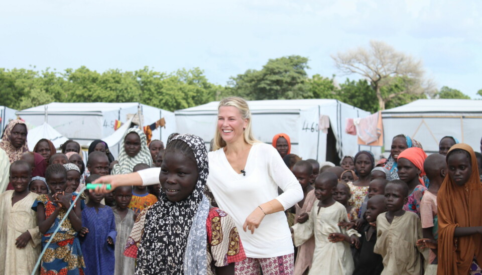 VIBEKE KLEMETSEN er UNICEF-fadder og har vært med organisasjonen til Nigeria.