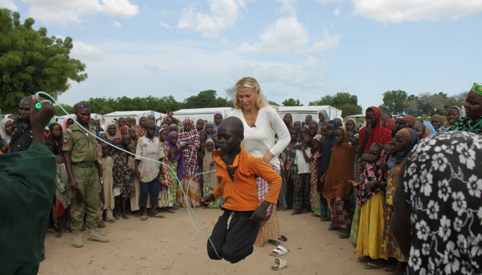 VIBEKE KLEMETSEN er UNICEF-fadder og har vært med organisasjonen til Nigeria.