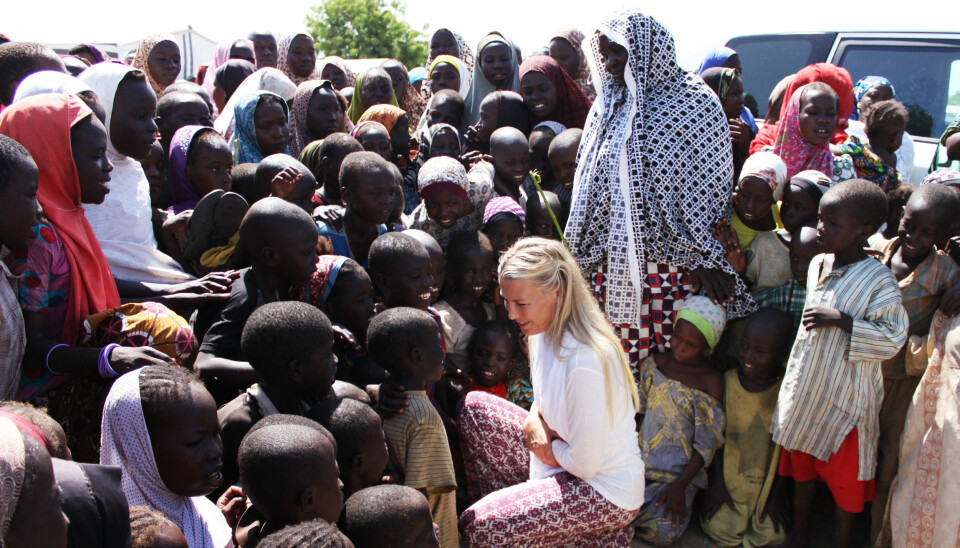 VIBEKE KLEMETSEN er UNICEF-fadder og har vært med organisasjonen til Nigeria.