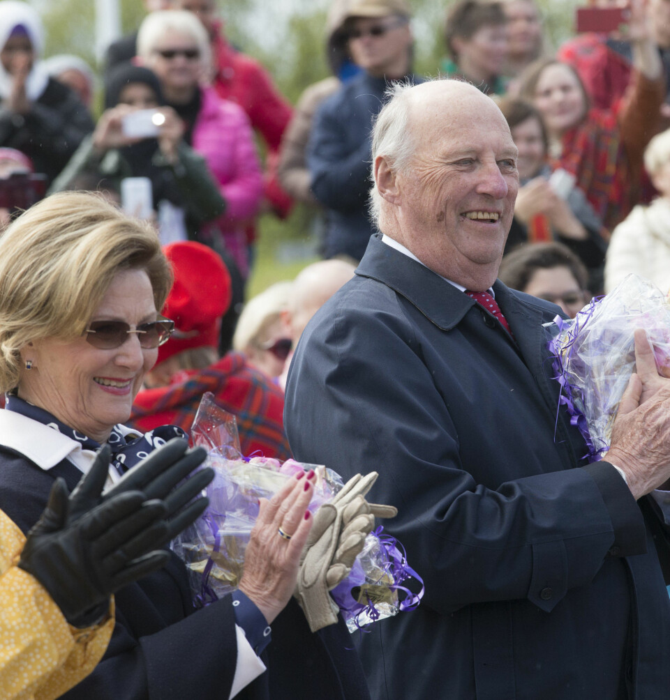 DRONNING SONJA og Kong Harald.