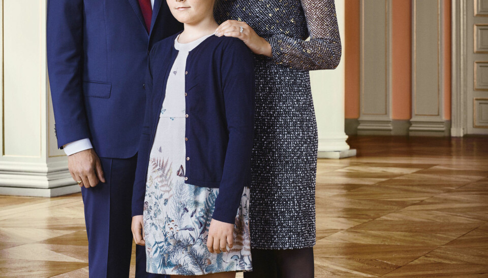 Kronprins Haakon og kronprinsesse Mette-Marit sammen med prinsesse Ingrid Alexandra som fyller 12 år 21. januar.