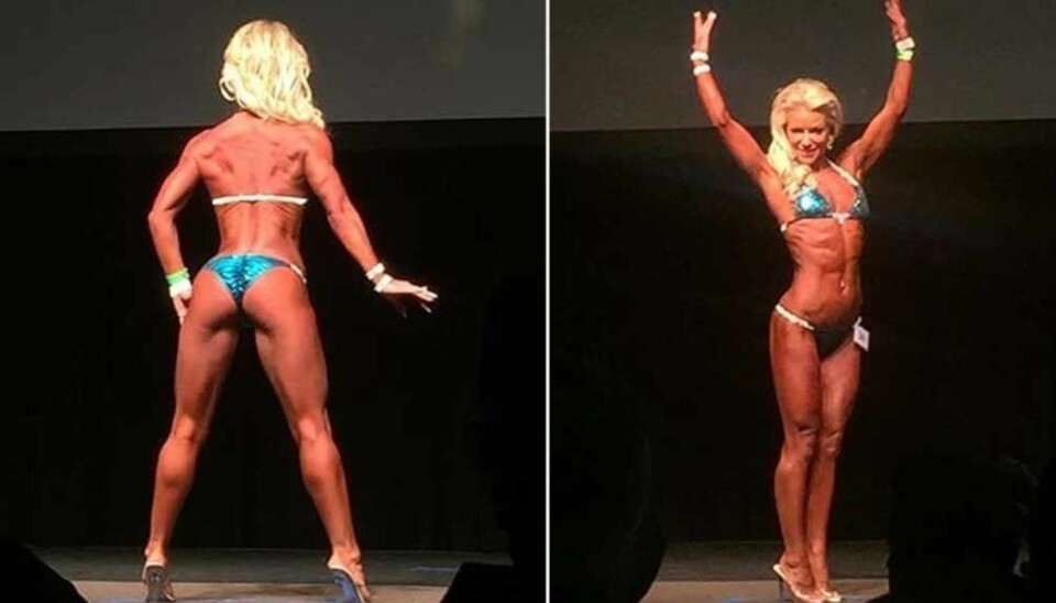 TRENING: Lene Alexandra under en fitness-konkurranse tidligere i år.