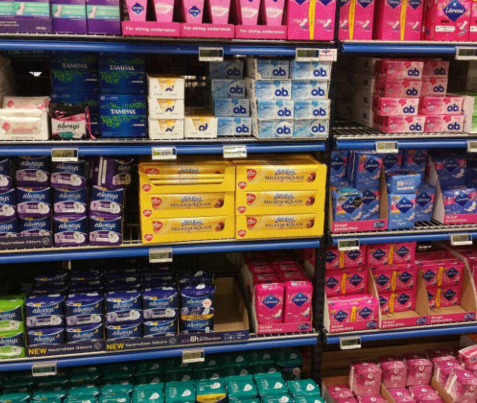 Rema 1000 plasserte sjokoladen i sanitærhyllen