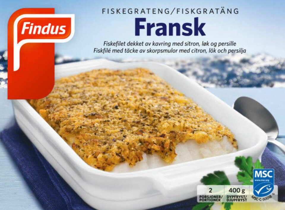 Findus tilbakekaller fiskegrateng