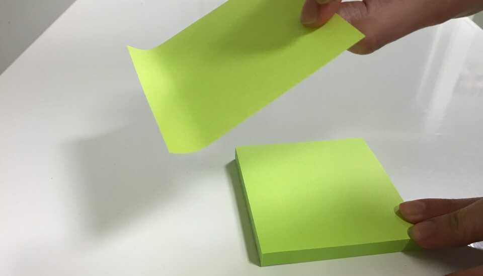 Du har trolig brukt post-it-lapper feil