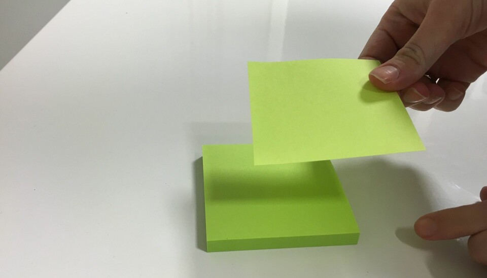 Du har trolig brukt post-it-lapper feil