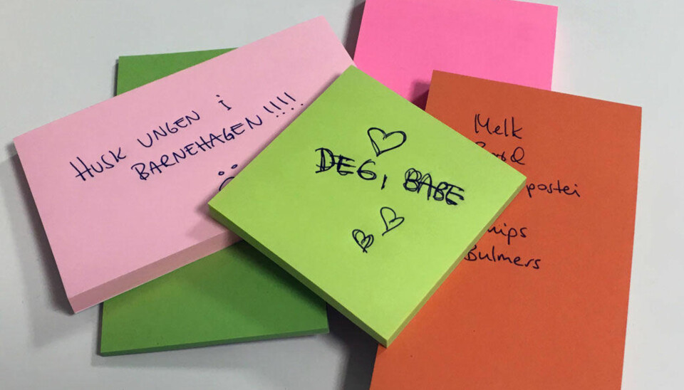Du har trolig brukt post-it-lapper feil