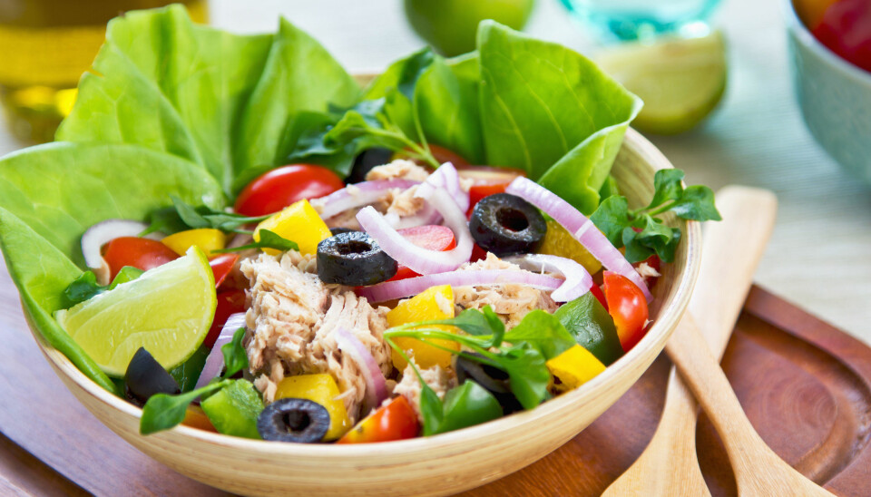 ENKELT: Det er så enkelt å lage en tunfisksalat som både metter, og smaker godt! Foto: Colourbox
