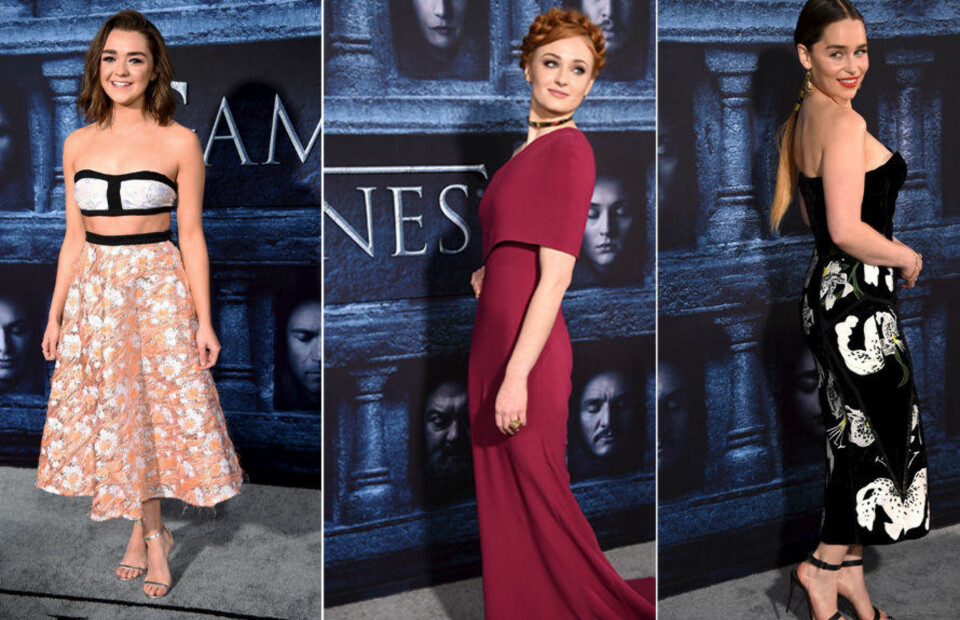 SØNDAG var det premiere for sesong 6 av Game of Thrones i Hollywood.