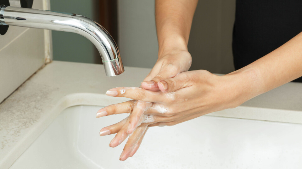 En ordentlig håndvask bør vare i minst 40 sekunder