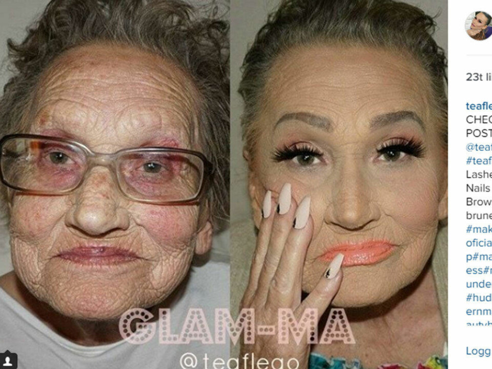 Livias (80) sminke forbløffer nettet