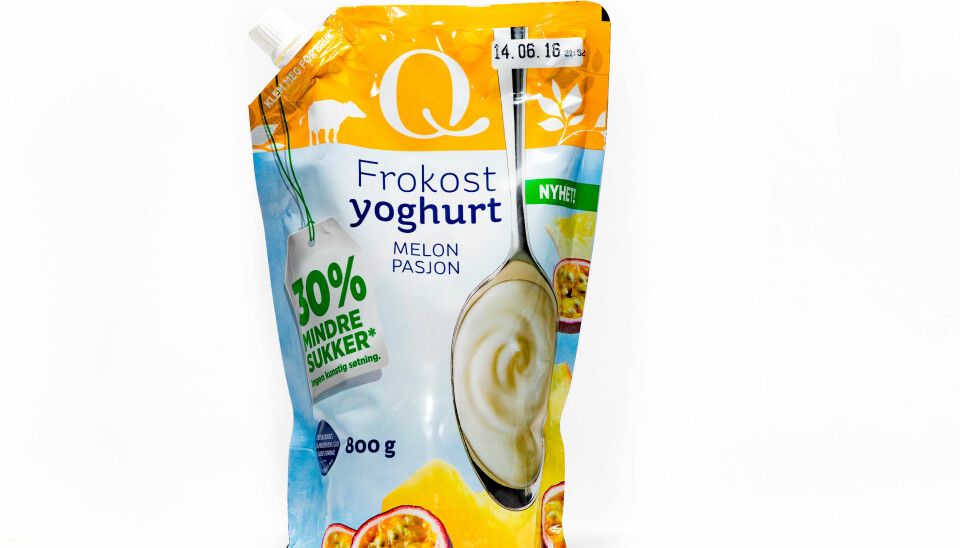 YOGHURT med melon- og pasjon.
