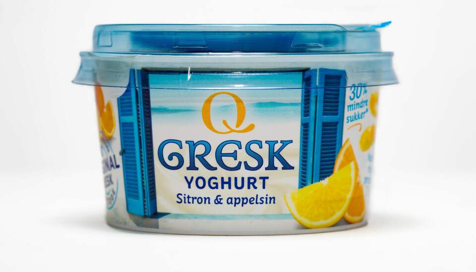 GRESK YOGHURT MED sitron og appelsin.
