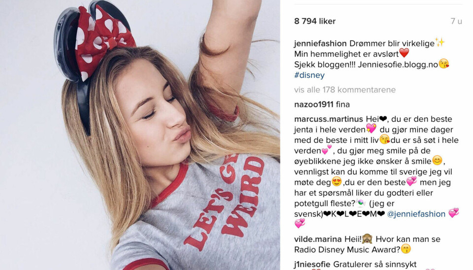 Norske Jennie Sofie blir Disneys nye stjerne