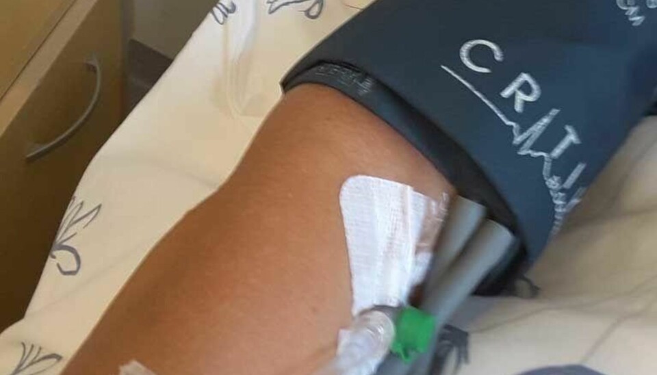 FRA ULLEVÅL SYKEHUS: Den første natta Lena var innlagt ble det tatt prøver hver halvtime hele natta gjennom.