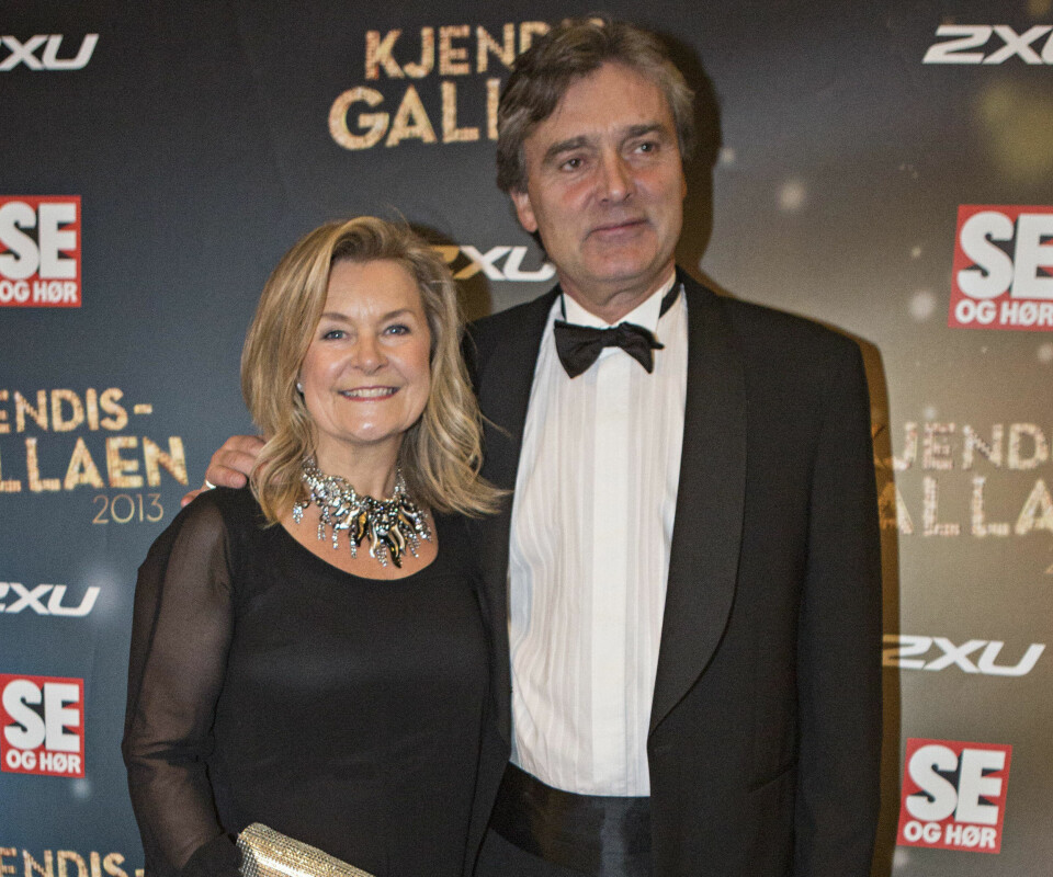 DØD: Elisabeth Andreassens ektemannen Tor Andreassen døde brått mandag. Her er de fotografert under Kjendisgallaen i 2013. Foto: Thomas Winje Øijord / NTB scanpix
