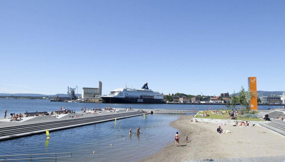 Badesesongen i Norge er i gang for fullt. Her fra Sørenga i Oslo for noen år tilbake.