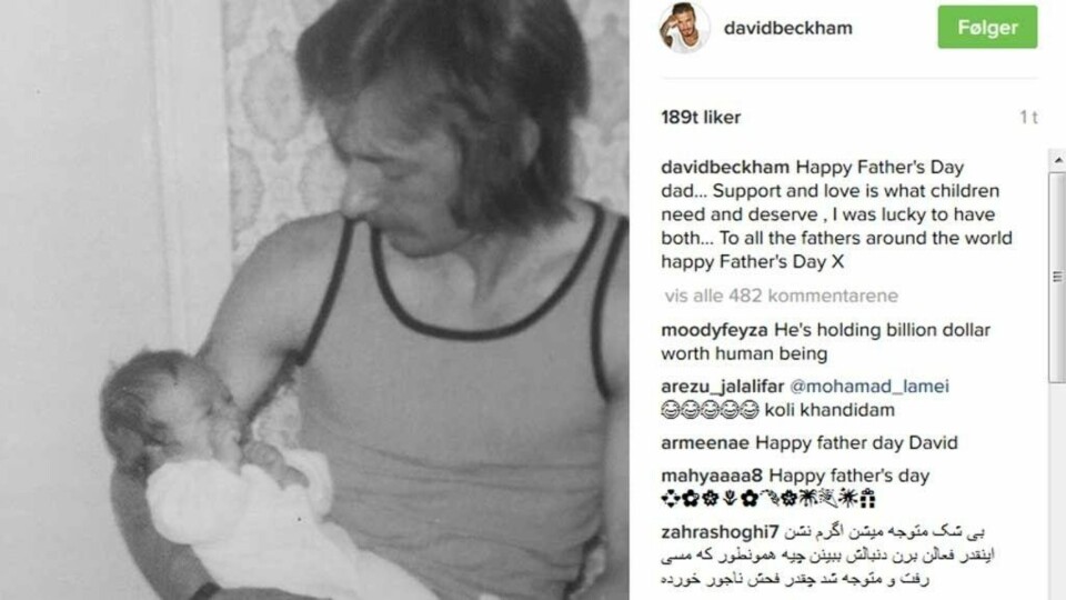 KJÆRLIG FAR: David Beckham vokste opp med en far som både støttet ham og ga ham kjærlighet.