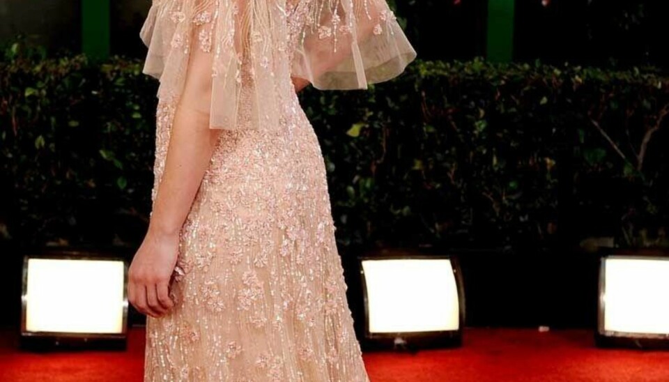 Under Golden Globe-utdelingen i Beverly Hills i 2011 i denne drømmen av en kjole.