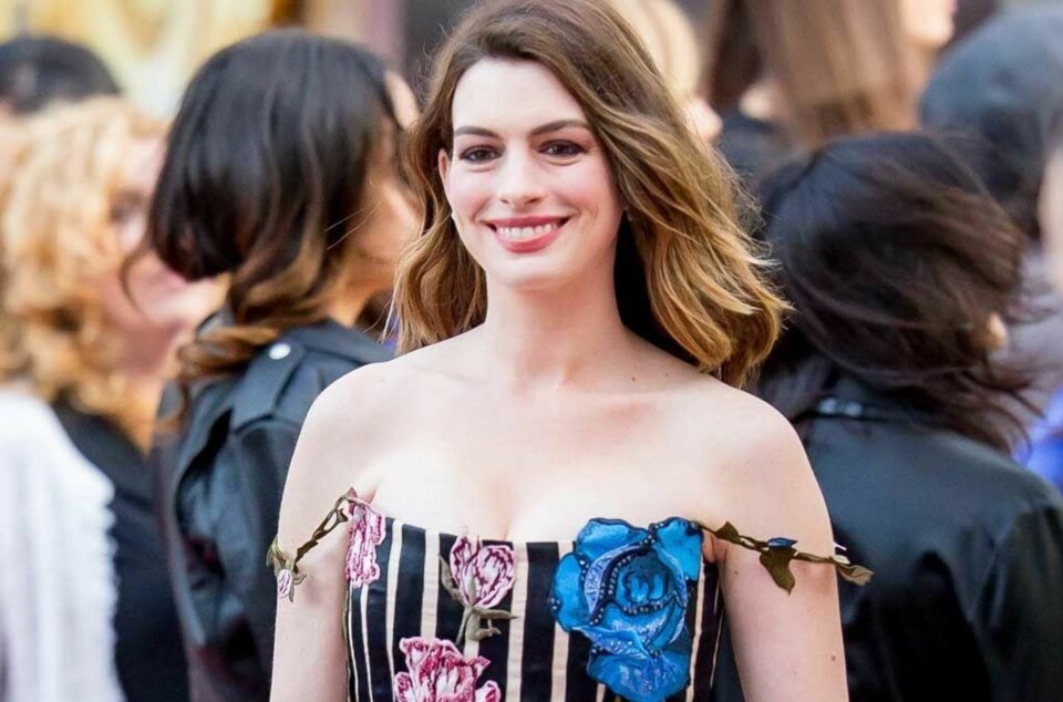 Skuespiller Anne Hathaway ble mor 24.mars 2016.