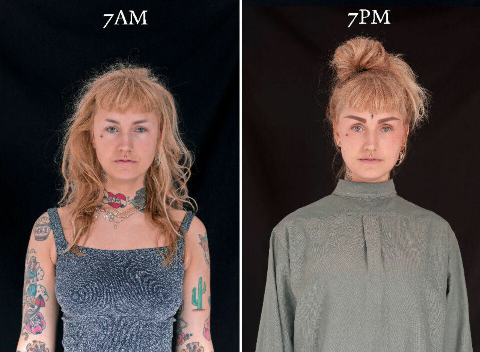 De ble fotografert med tolv timers mellomrom