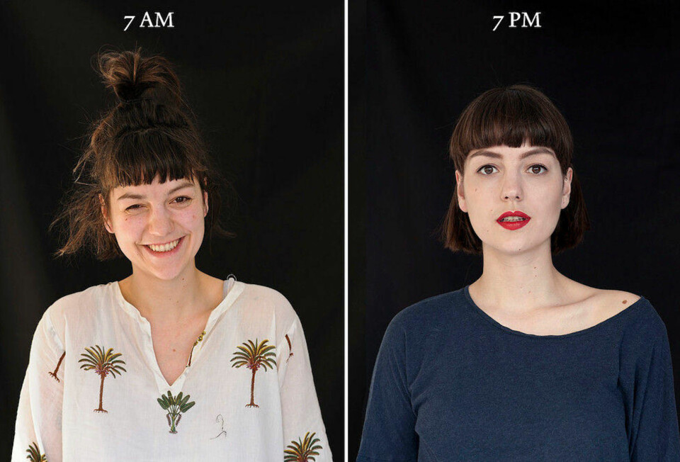 De ble fotografert med tolv timers mellomrom