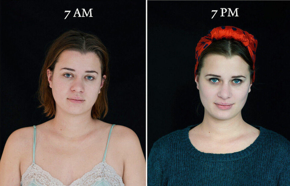 De ble fotografert med tolv timers mellomrom