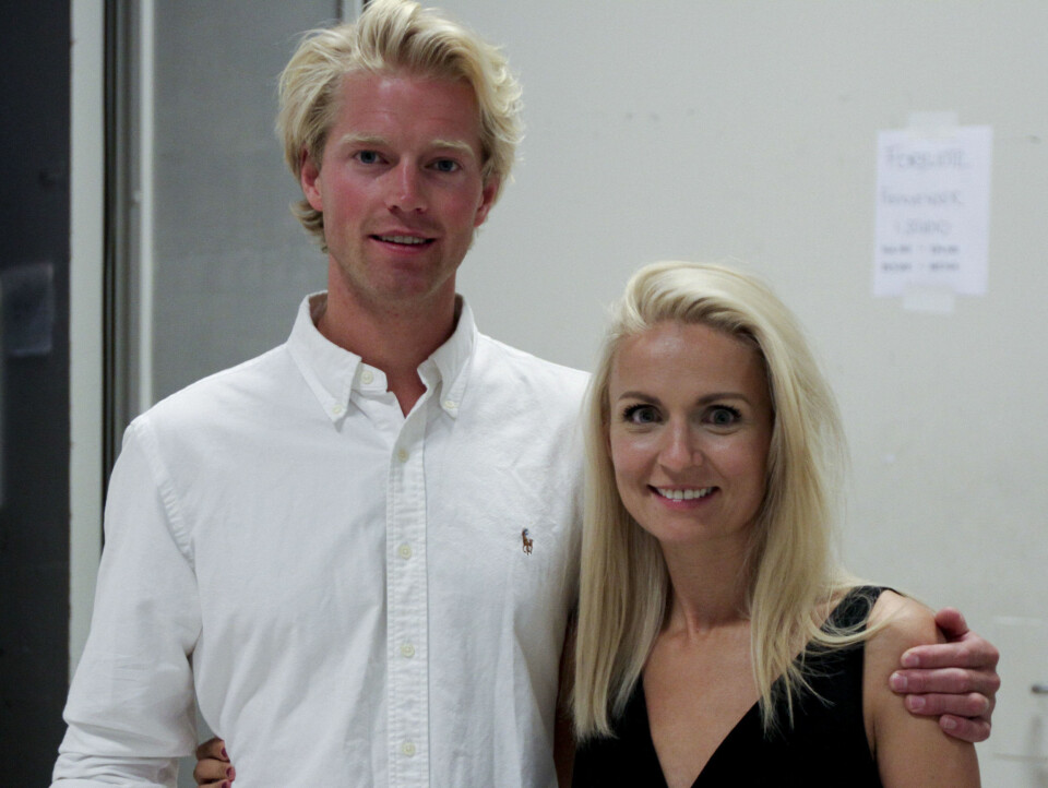 DANSEDEBUT: Eilev Bjerkerud og Nadya Khamitskaya skal danse jive lørdag - uten shots, og med hoftene i sving.