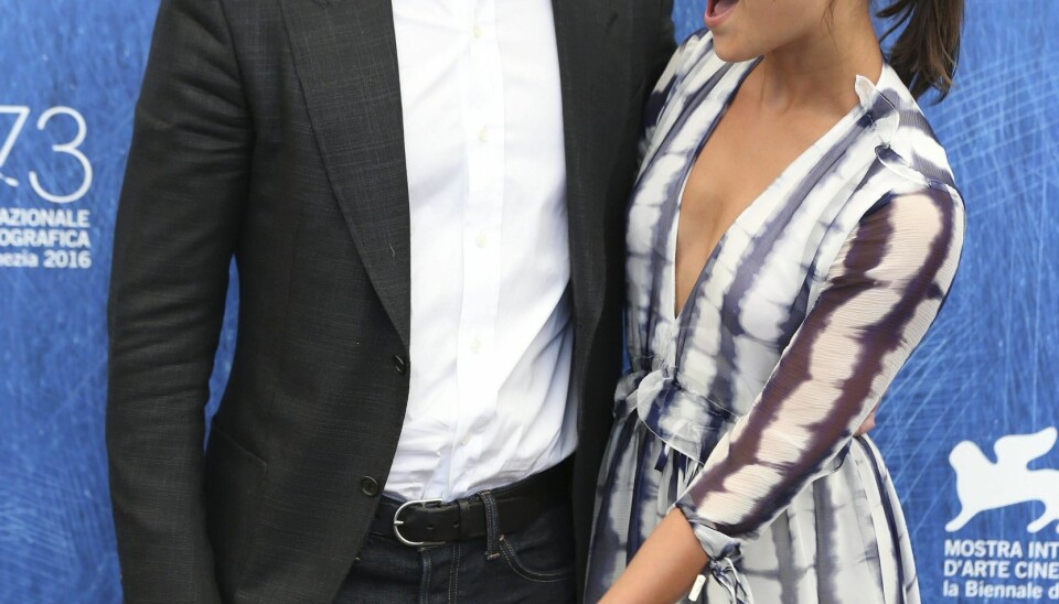 Alicia Vikander og Michale Fassbender tidligere om dagen.