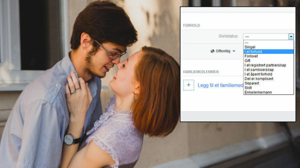 NÅR? Dere er kjærester og har fortalt familien om forholdet. Bør dere også offentliggjøre det på Facebook?