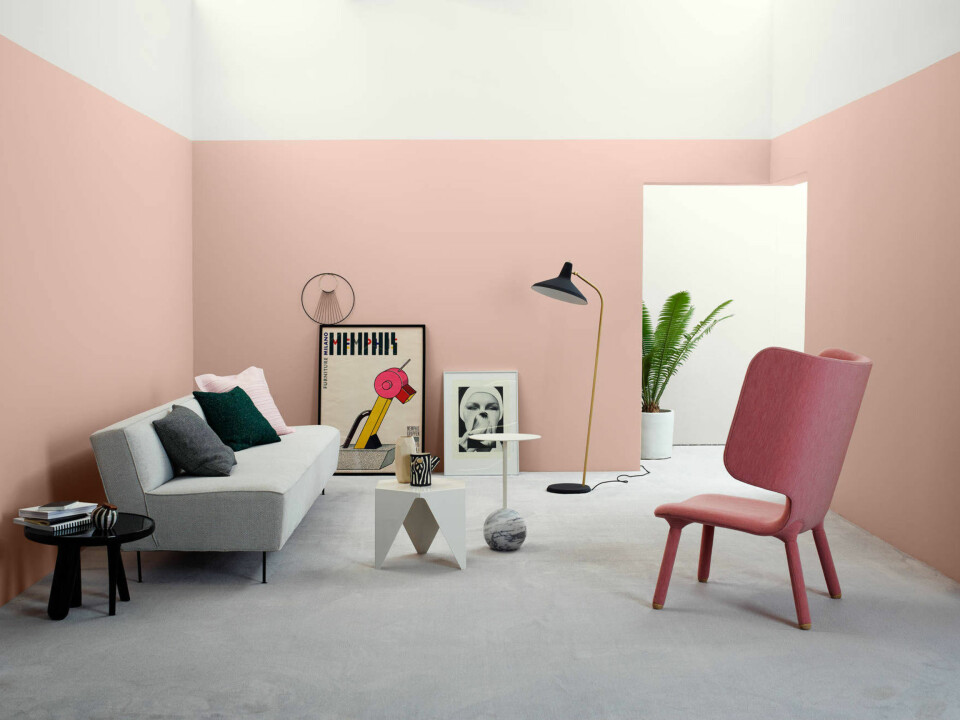 Rosa har vært in siden 2014, og vi går ikke lei. Denne er en av favorittene blant 2017-fargene. (letthet 2782 Deco Pink)