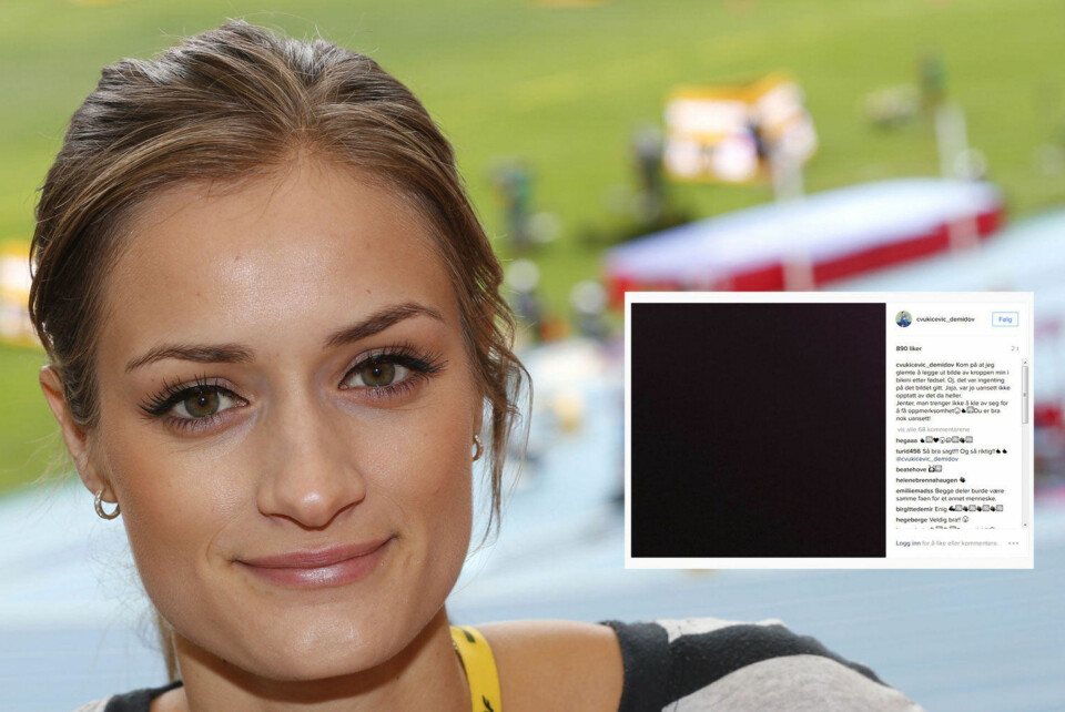 Christina Vukicevic Demidov (29) med stikk til Fotballfrue: - Kom på at jeg glemte å legge ut bilde av kroppen min i bikini etter fødsel. Oj, det var ingenting på bildet gitt. Jaja, var jo uansett ikke opptatt av det da heller. Jenter, man trenger ikke kle av seg for å få oppmerksomhet. Du er bra nok uansett!, skriver hun på Instagram. Bildet har fått flere hundre delinger og flere titalls kommentarer på kort tid. Mange skriver at de er hjertens enig med 29-åringen.