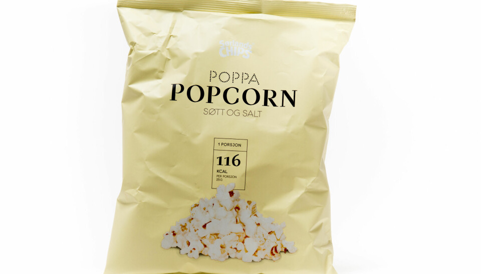 Maarud, popcorn med smak av søtt og salt.