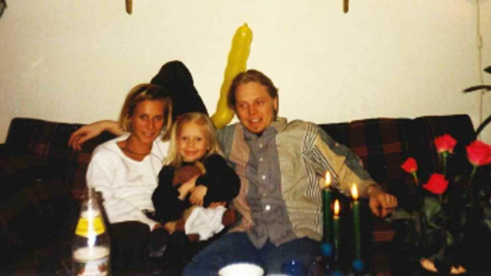 Moren og faren til Martine hadde god kontakt selv om de gikk fra hverandre da Martine var 2 år gammel.