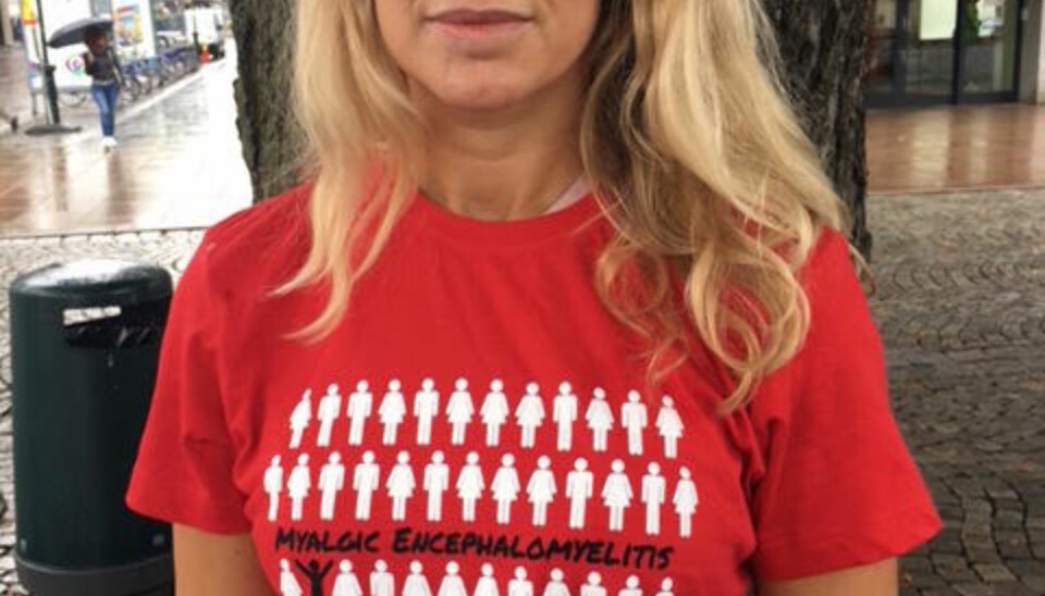 Hilde Nilsen er en av dem som står bak aksjonen for å rette fokus på ME-syke. Sønnen hennes Herman har vært syk i fire år.