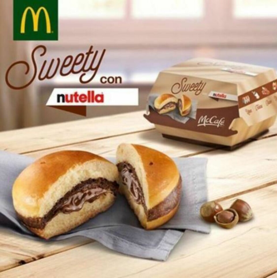 McDonald's lanserer Nutella-burger