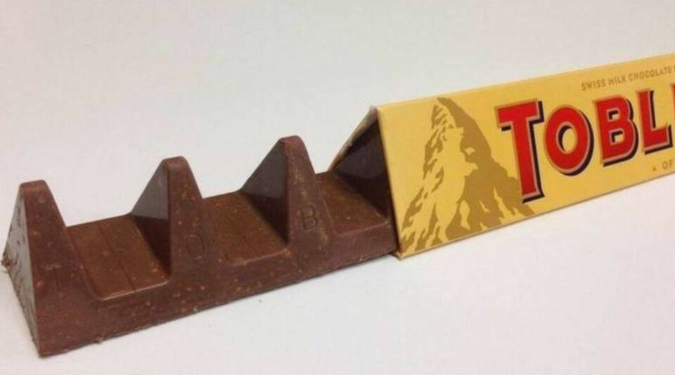 Noen har funnet en smart måte å bruke den nye Toblerone-sjokoladen på