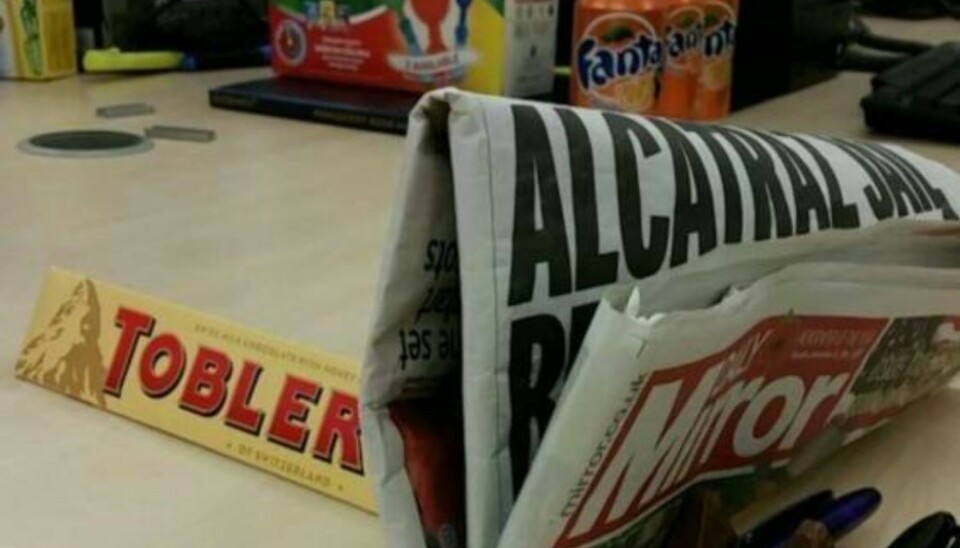 Noen har funnet en smart måte å bruke den nye Toblerone-sjokoladen på