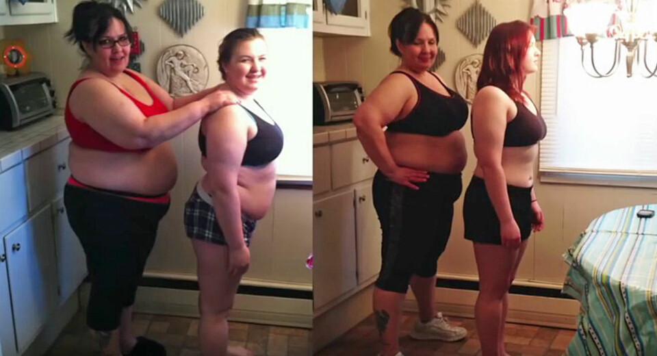 Denne moren og datteren gikk ned 33 kilo på 100 dager - med fem steg