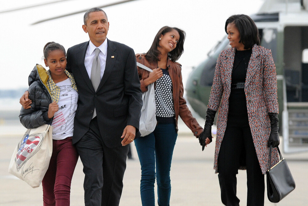 DE FLYTTER GJERNE!: Obama forteller at døtrene føler seg svært klare for å flytte hjemmefra.