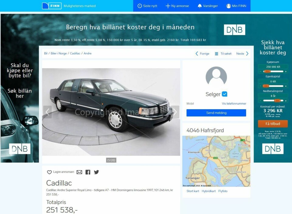 DRONNING PÅ VEIEN: Historien bak denne Cadillac-en er spesiell.