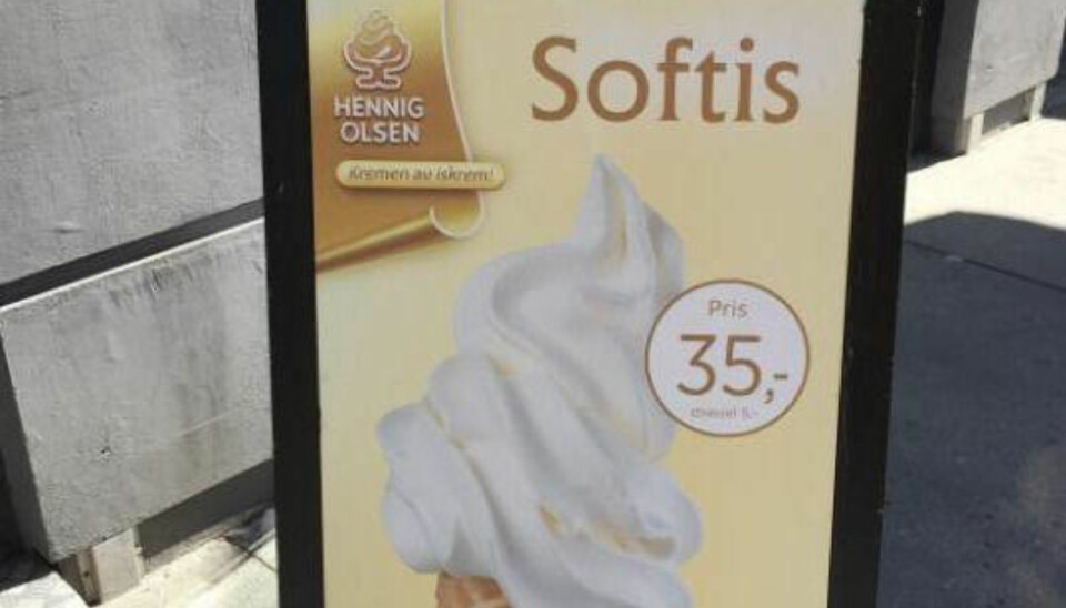 På Karl Johan, hos Ben og Jerry.