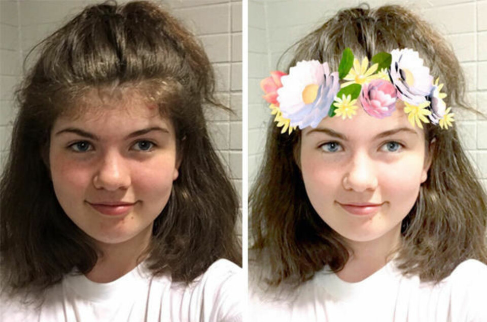 17 år gamle Tiril Flatebø har skrevet et innlegg i Aftenposten om Snapchat og filterbruk.