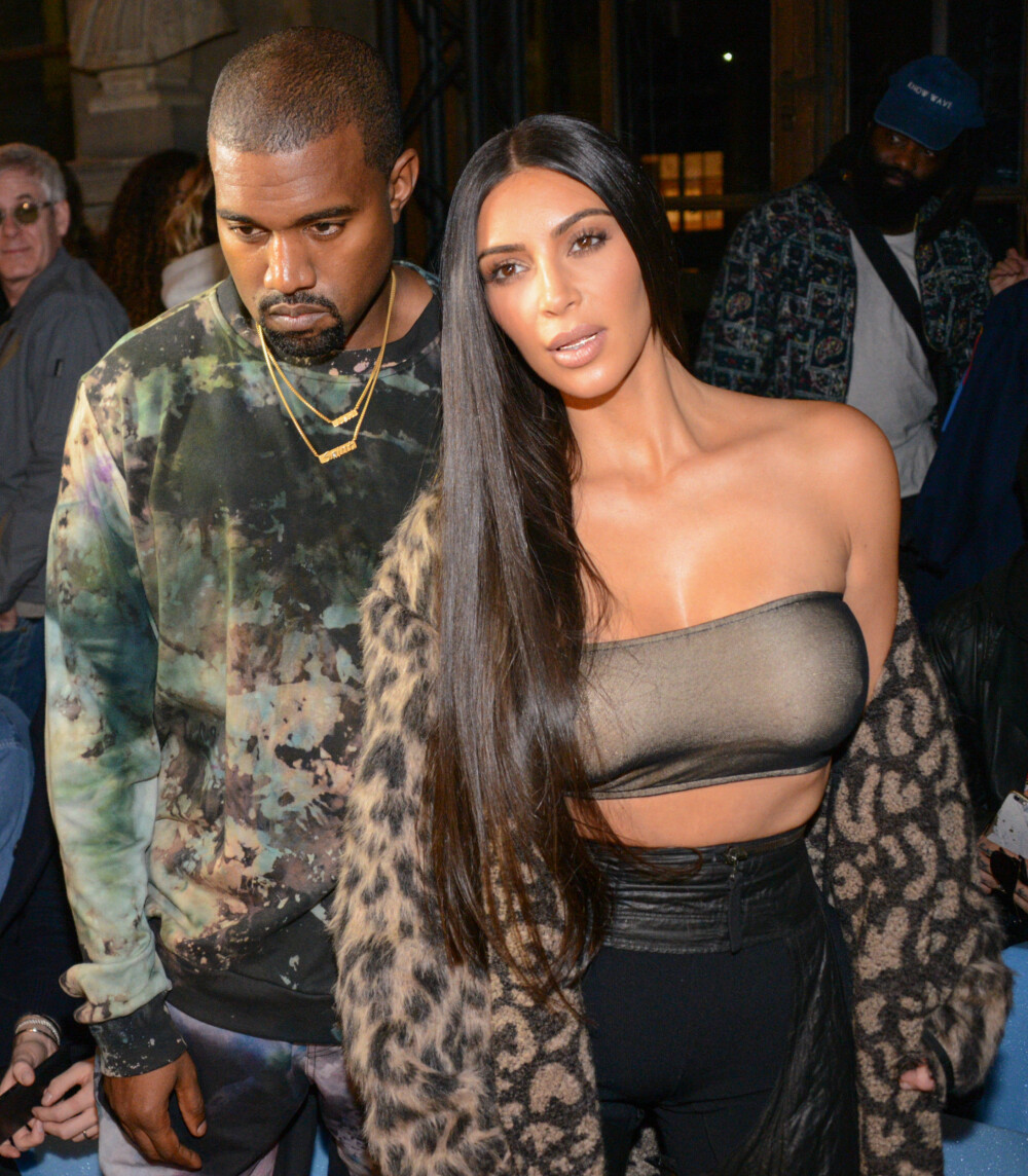 Kim Kardashian og Kanye West. 