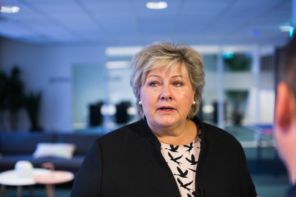 Statsminister Erna Solberg var gjesteredaktør i Nettavisen 1. september 2017.