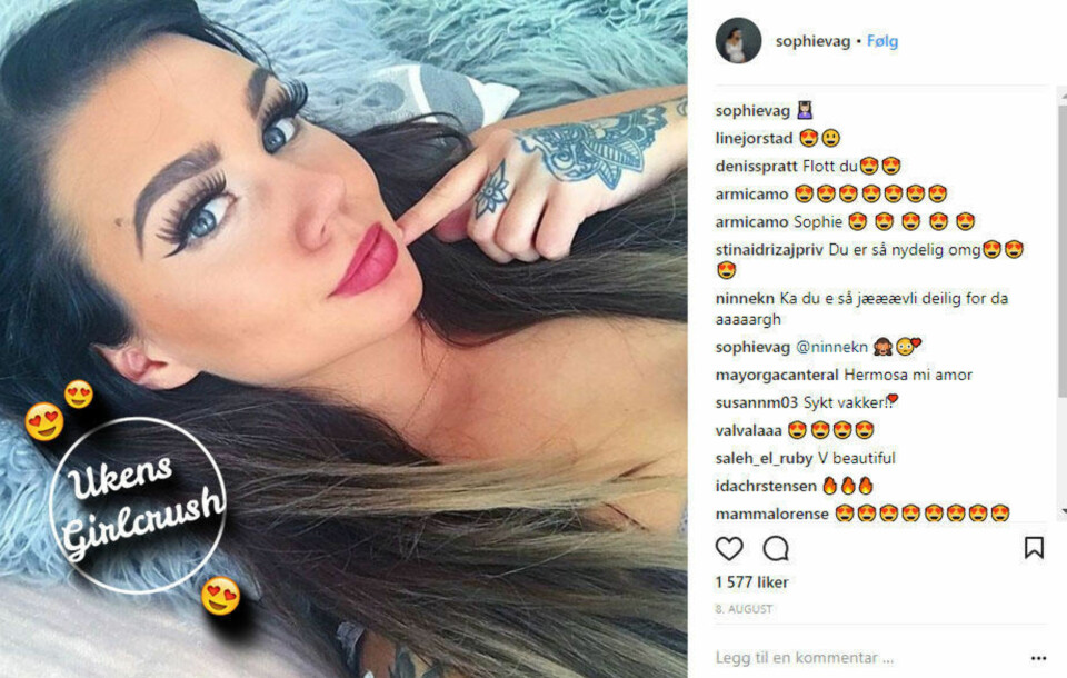 Ukens girlcrush: Sophie Sjåstad Vågsæter