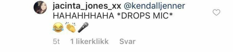 Kendall Jenner kom med stikk til Scotts Disicks nye kjæreste